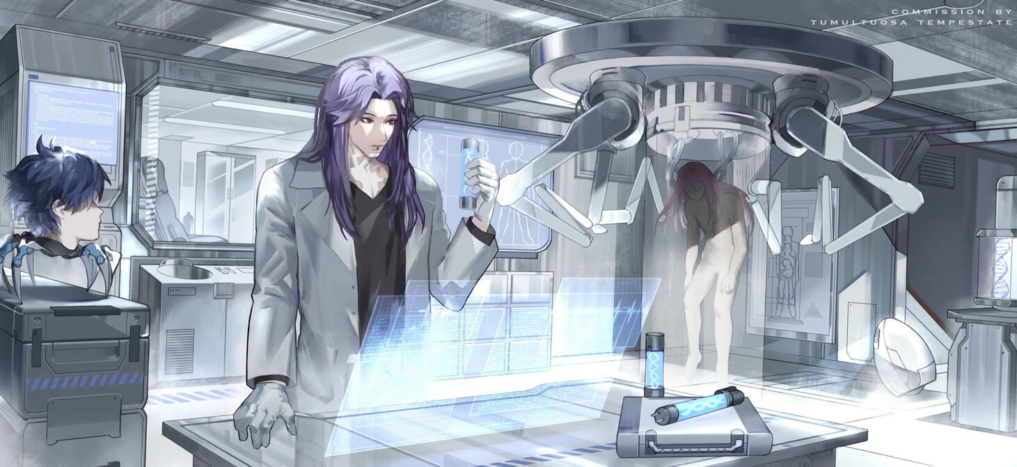 half body + background